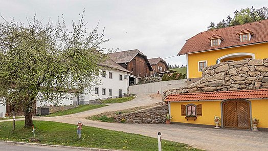 The farm is situated smack-dab in the middle of the quaint Mühlviertler landscape.